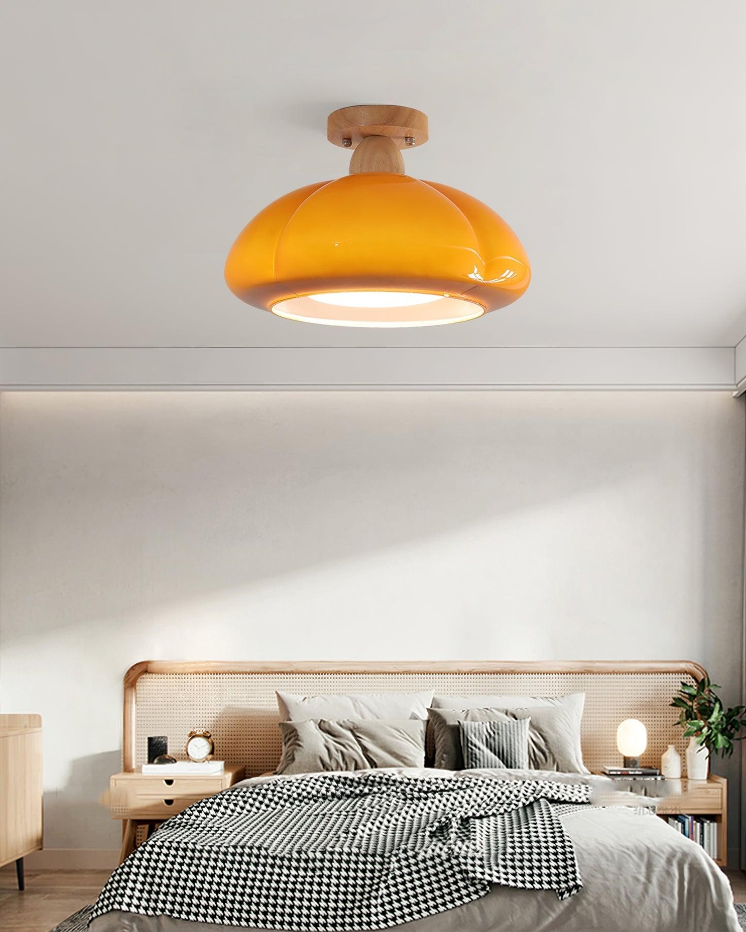 Pompoen Glazen Plafondlamp Voor Keuken HL493