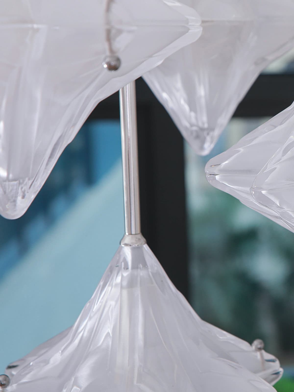 Art Deco Astris Elara Star hanglamp - hanglamp van matglas met geometrische stijl HL1792