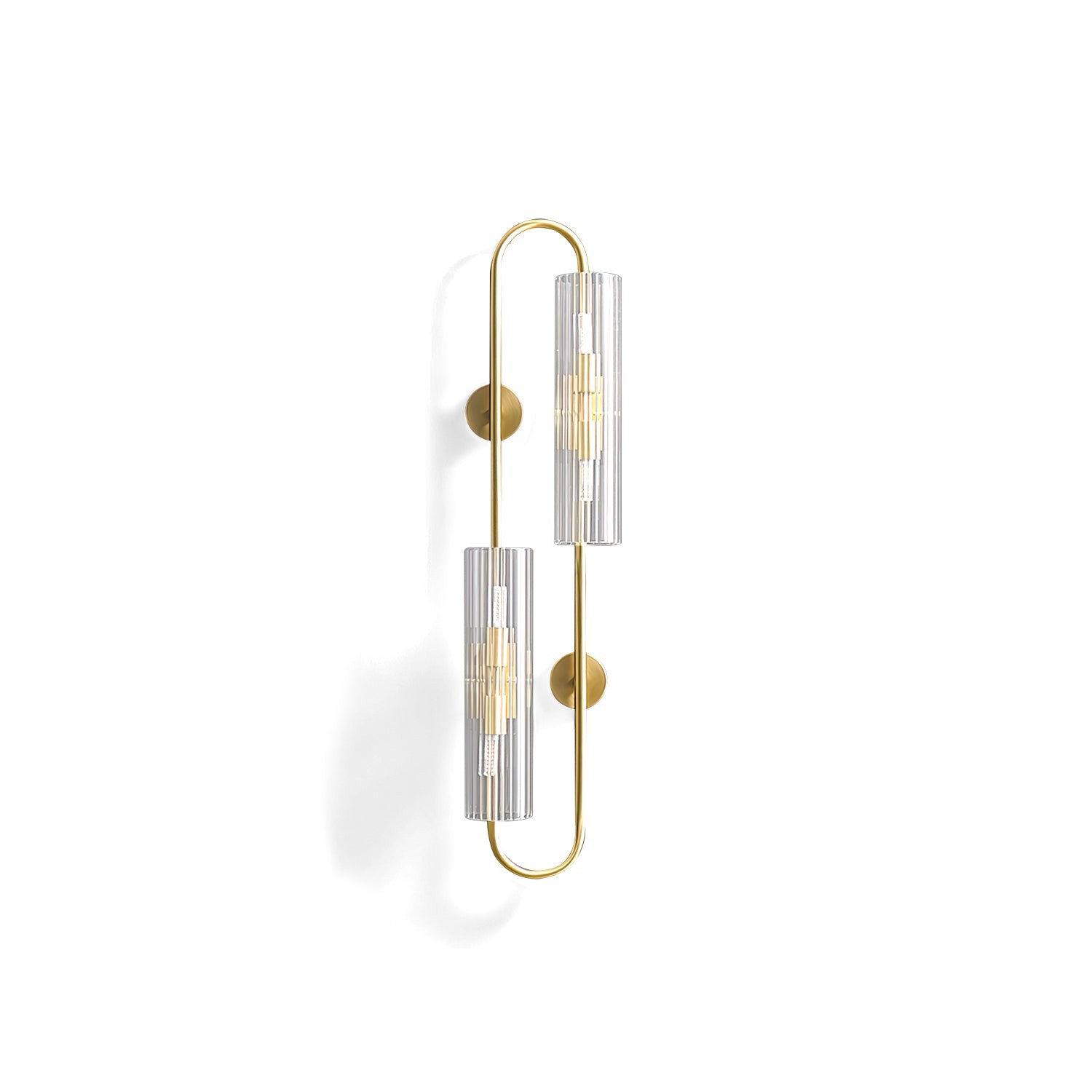 Dubbele messing wandlamp HL1138