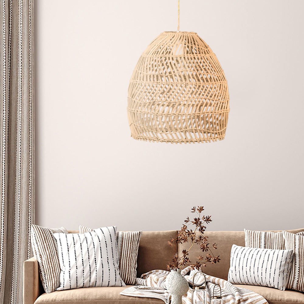 Rustieke Rieten Mand Rotan Kooi Hanglamp HL161