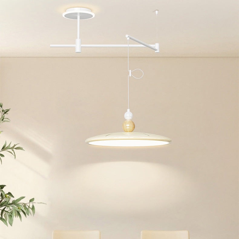 Nordic Iron Flying Saucer LED verplaatsbare rocker arm hanglamp HL1107