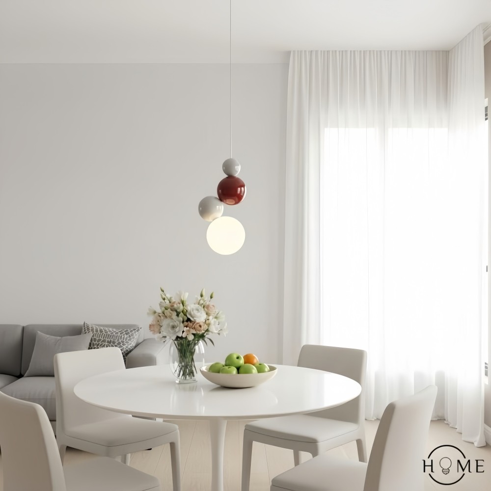 Nordic stijl bolvormige veelkleurige hanglamp HL933