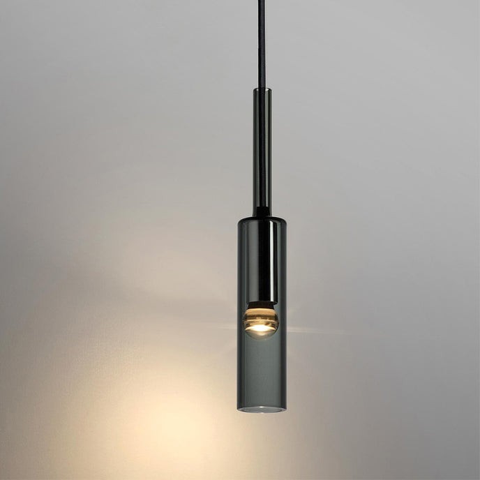 Moderne cilindrische glazen hanglamp HL961