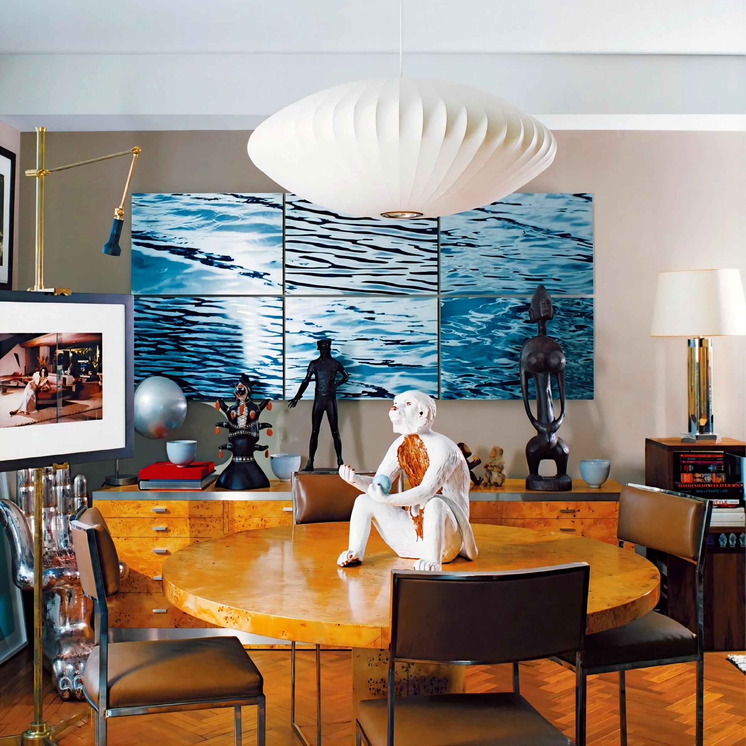 Saucer Zijde Bubble Hanglamp Woonkamer