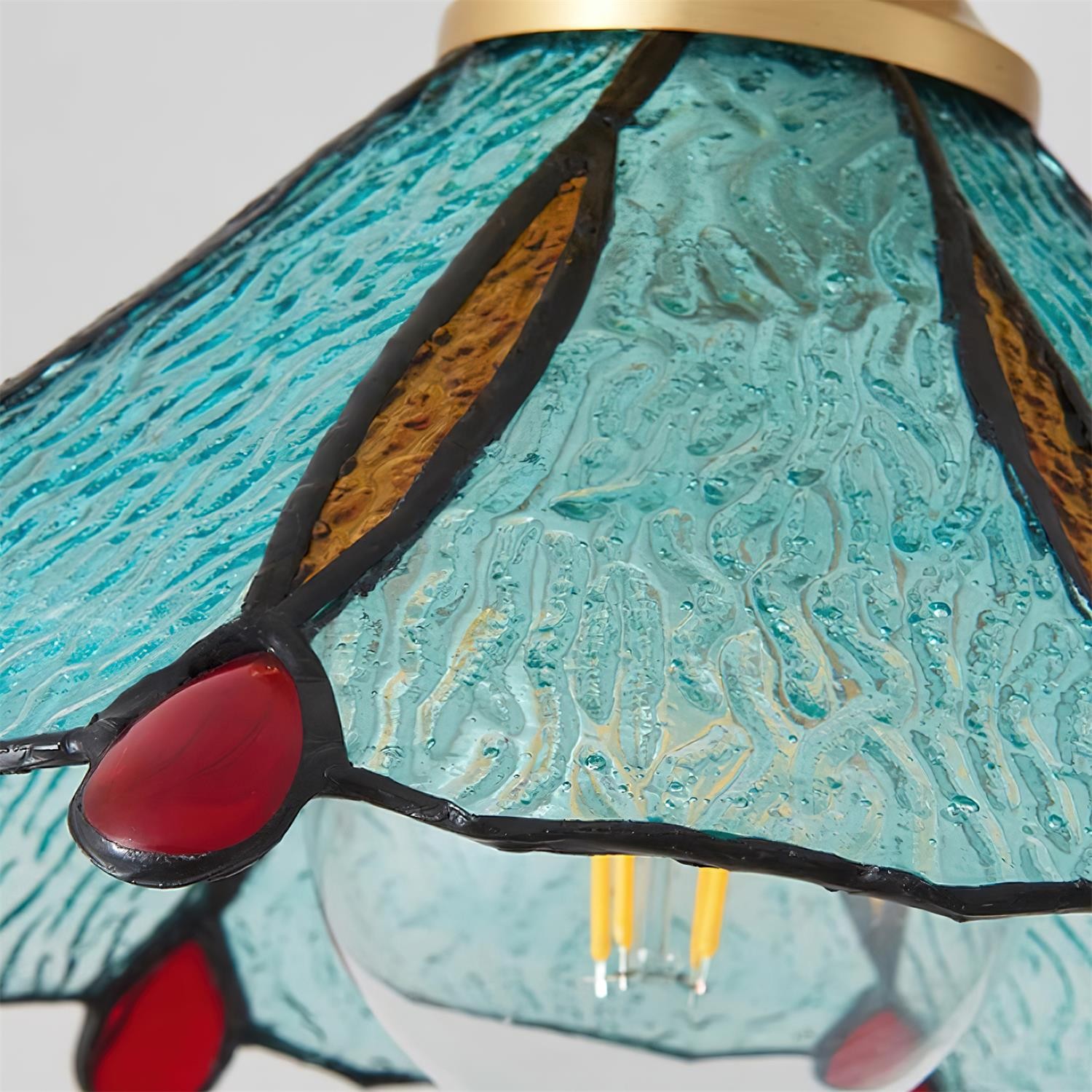 Vintage Tiffany Stanied glazen hanglamp HL783