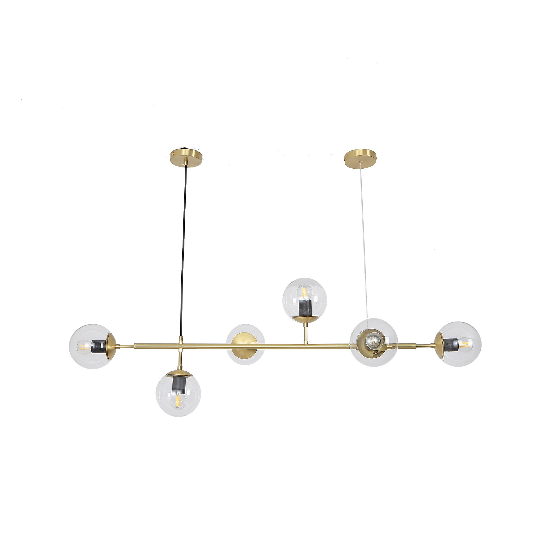 Orb moderne glazen bol hanglamp voor woonkamer