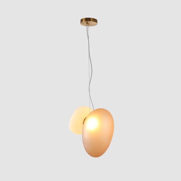 Doorschijnende hanglamp van matglas HL867