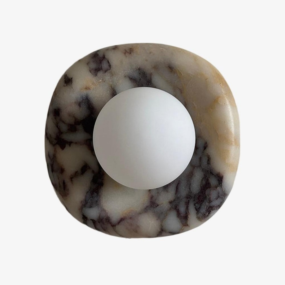 Oria moderne vierkante of ronde jade wandlamp met albasten kap voor slaapkamer of badkamer (HL2552)
