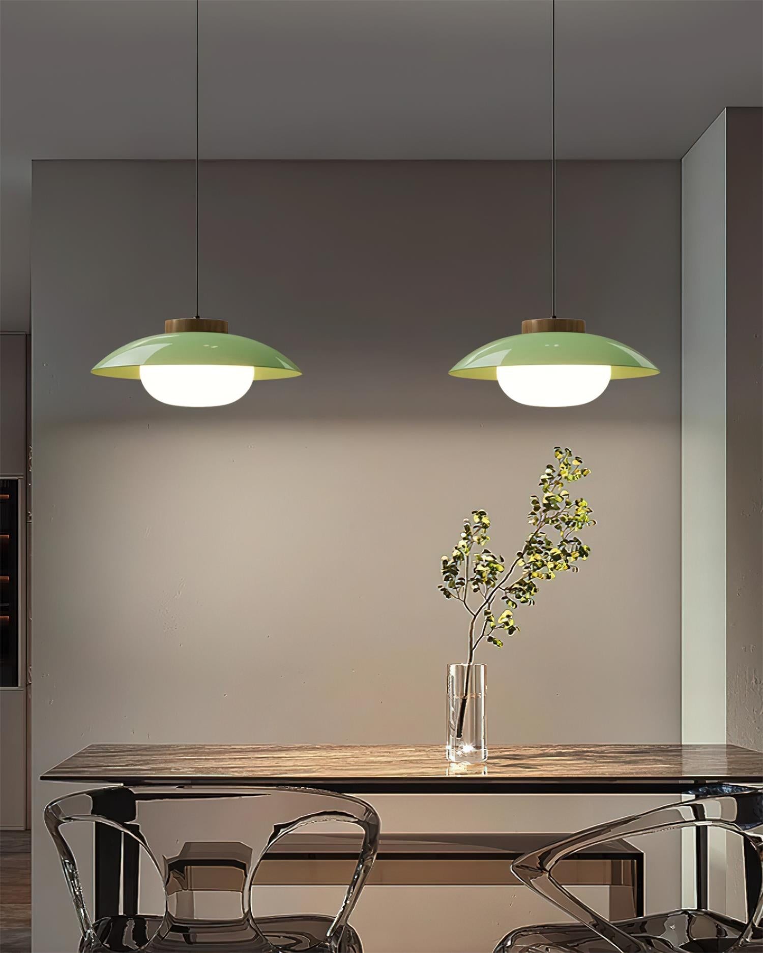 Moderne eetkamer glazen hanglamp HL739