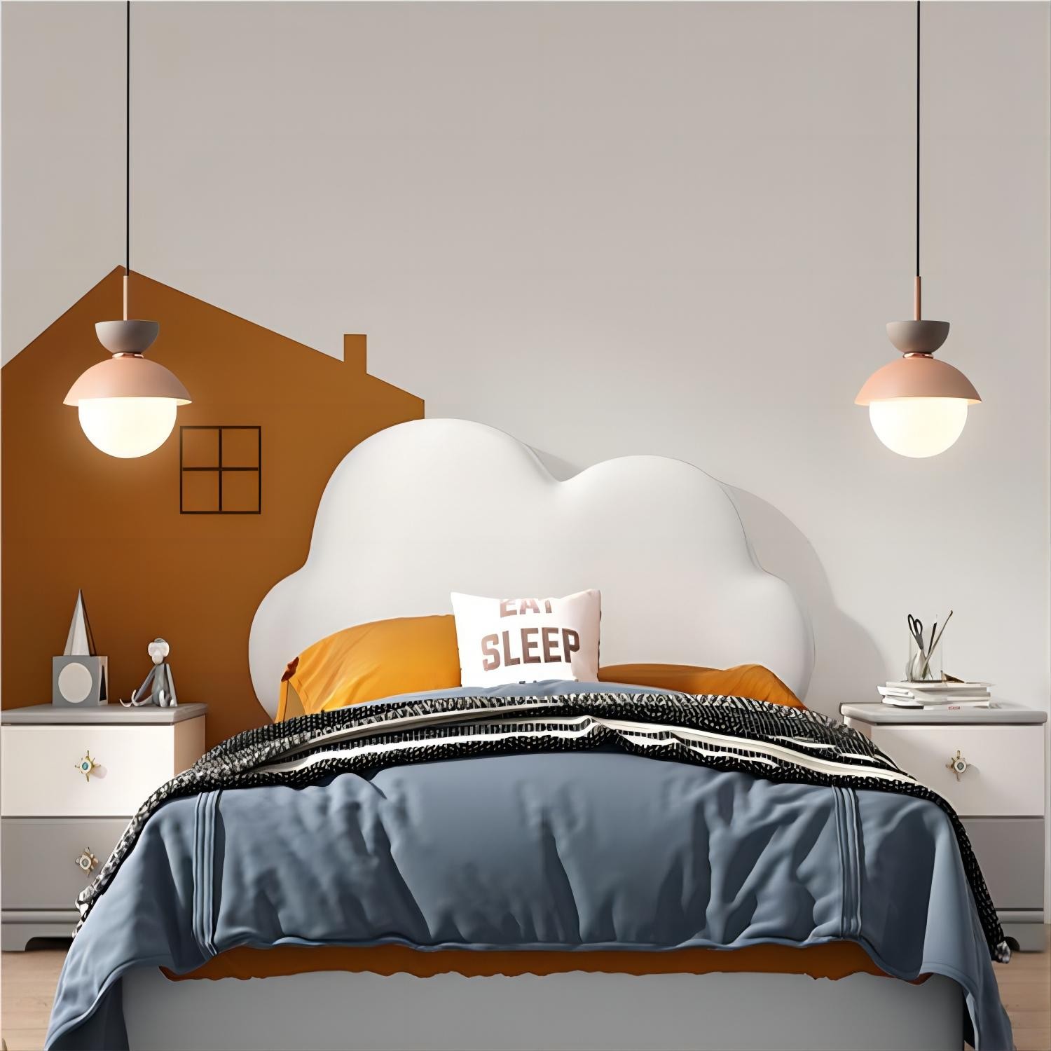 Noordse Aluminium Macaroon Bal Vorm Slaapkamer Hanglamp HL87