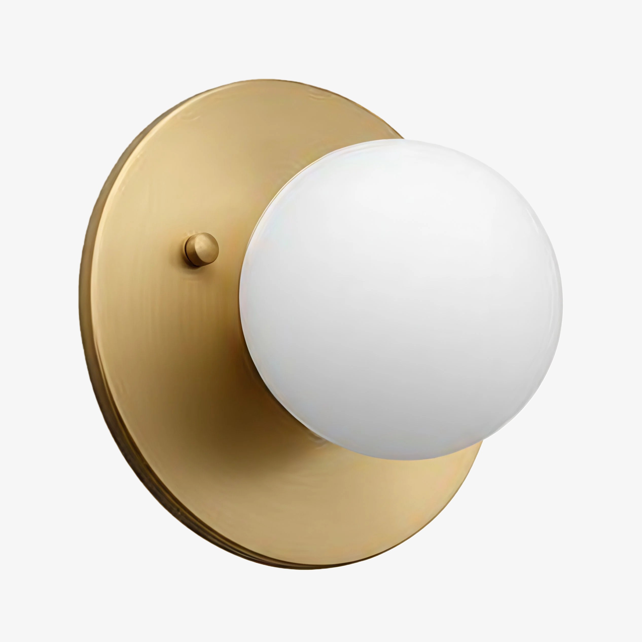 Glorica Glazen Wandlamp van Messing - Klassieke Lamp met Matglas voor een Warme Sfeer HL1758