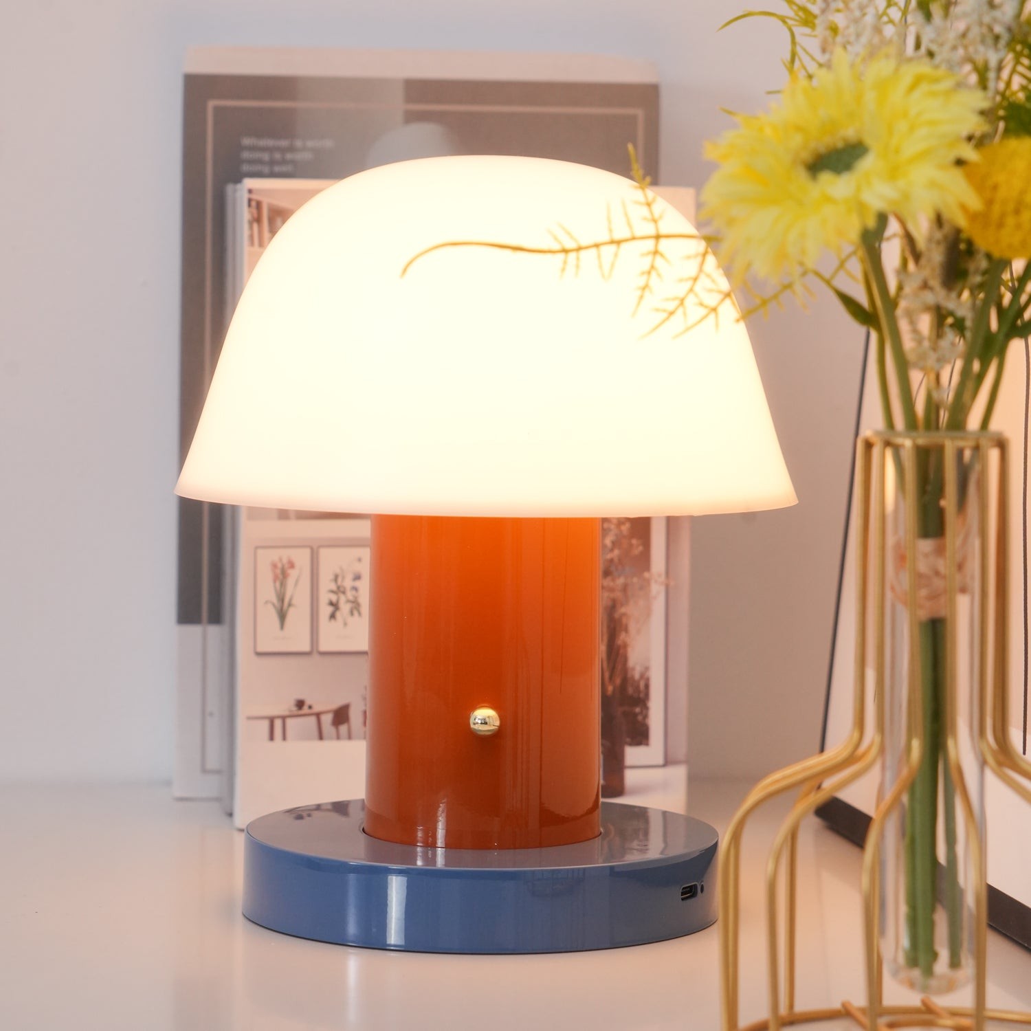 Minimalistische Paddenstoel Snoerloze Tafellamp HL679