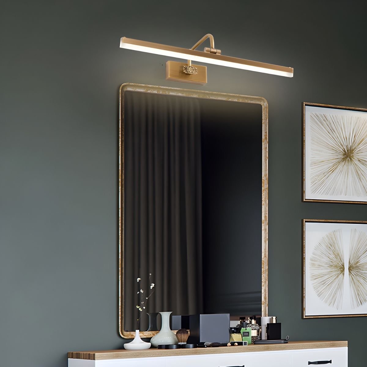 Metalen gewei lineaire design wandlamp HL341