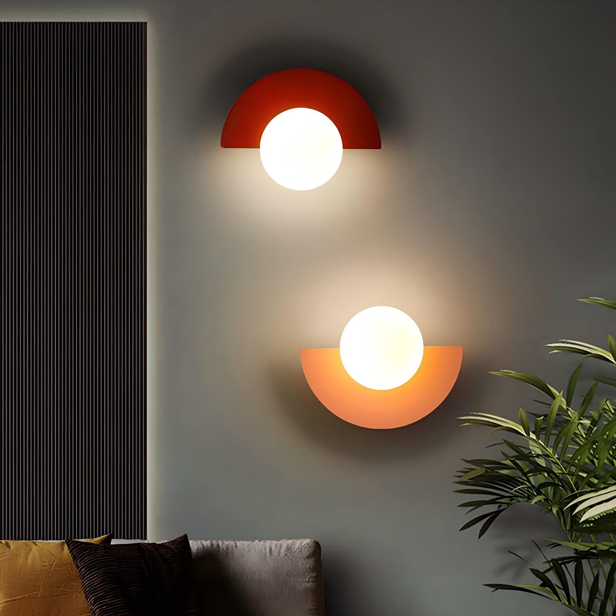 Macaron Kleurrijke Orb Wandlamp HL305