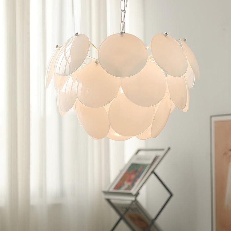 Luxe mode lichtgevende bloemblaadjes glazen kroonluchter HL581