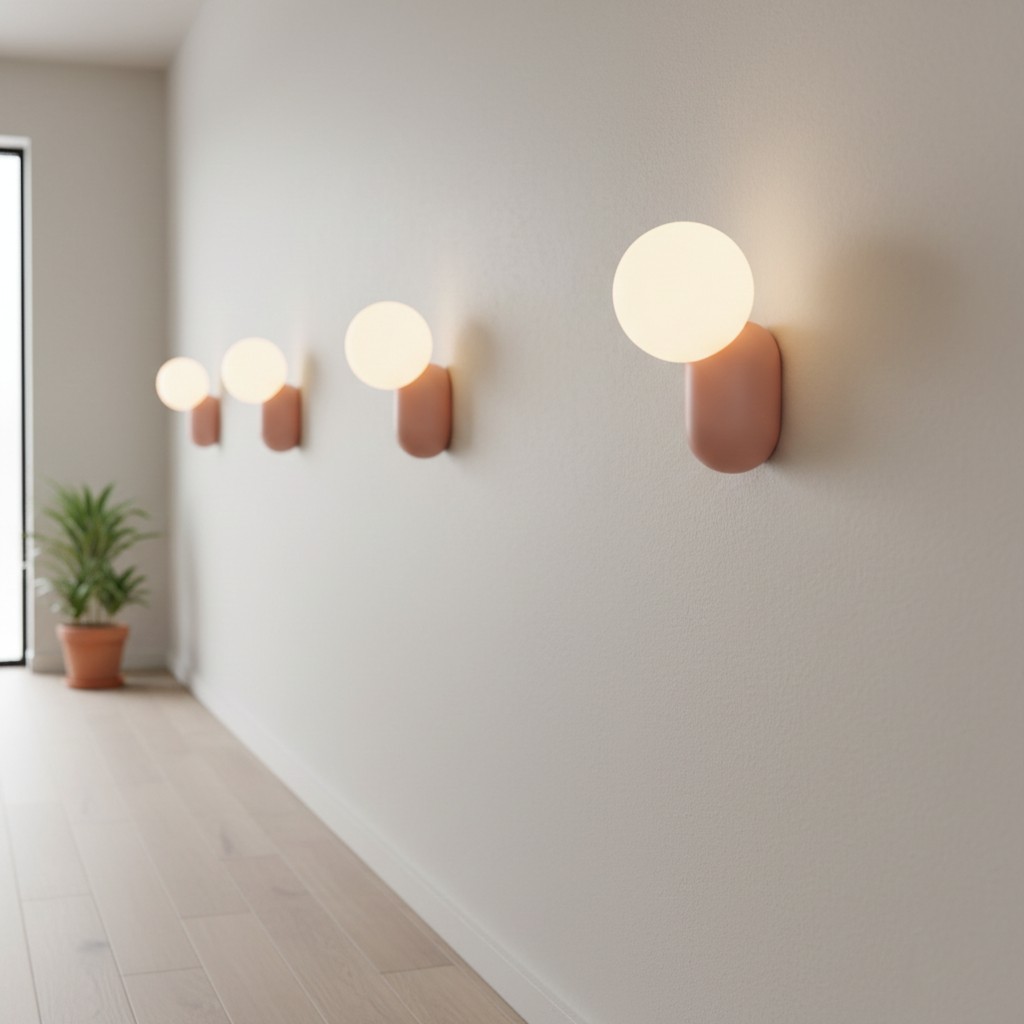 Luma Nordic glazen bolvormige wandlamp HL3337