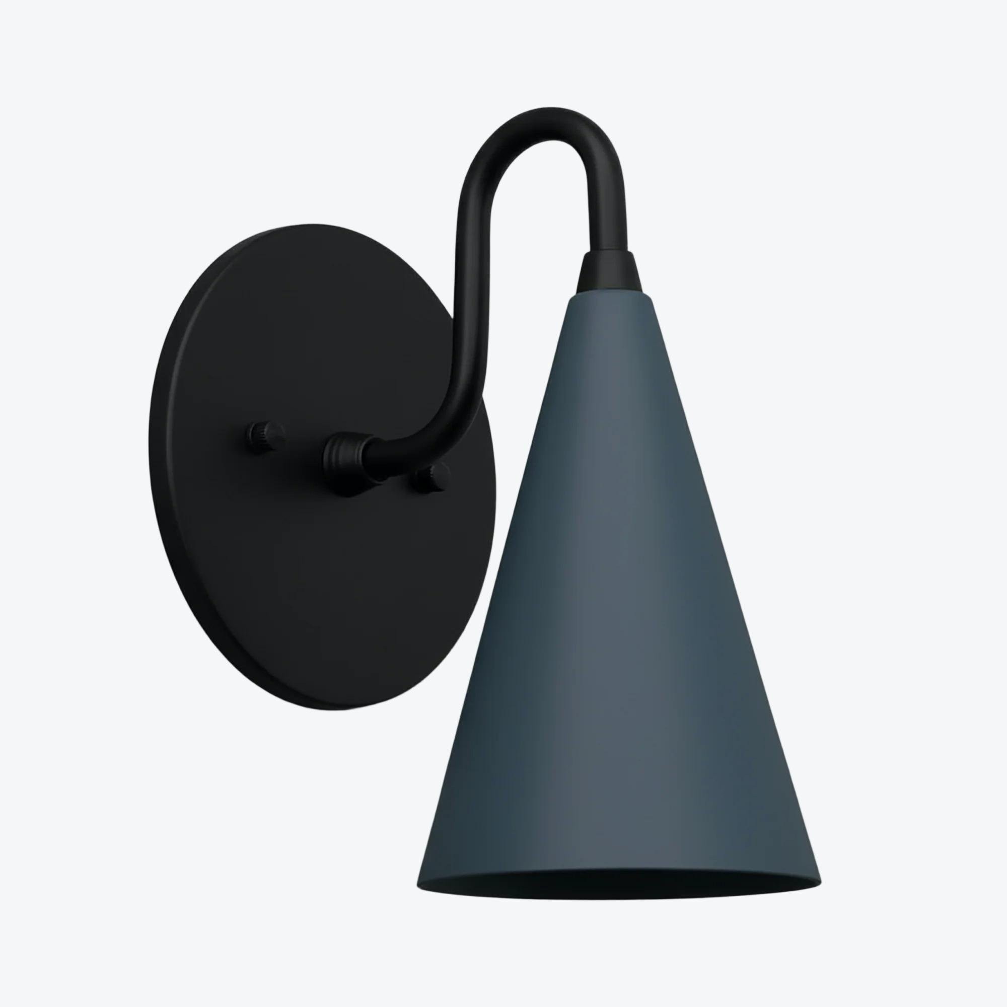 Curva metalen kegelvormige wandlamp - Vintage messing wandlamp voor hal of trappenhuis HL1967