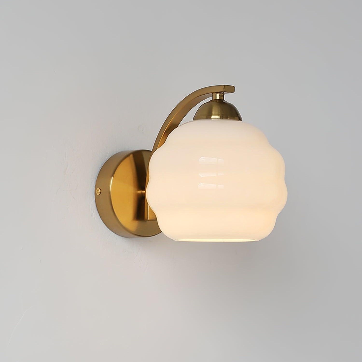 Vintage Glazen Bauhaus Art Deco Wandlamp HL282