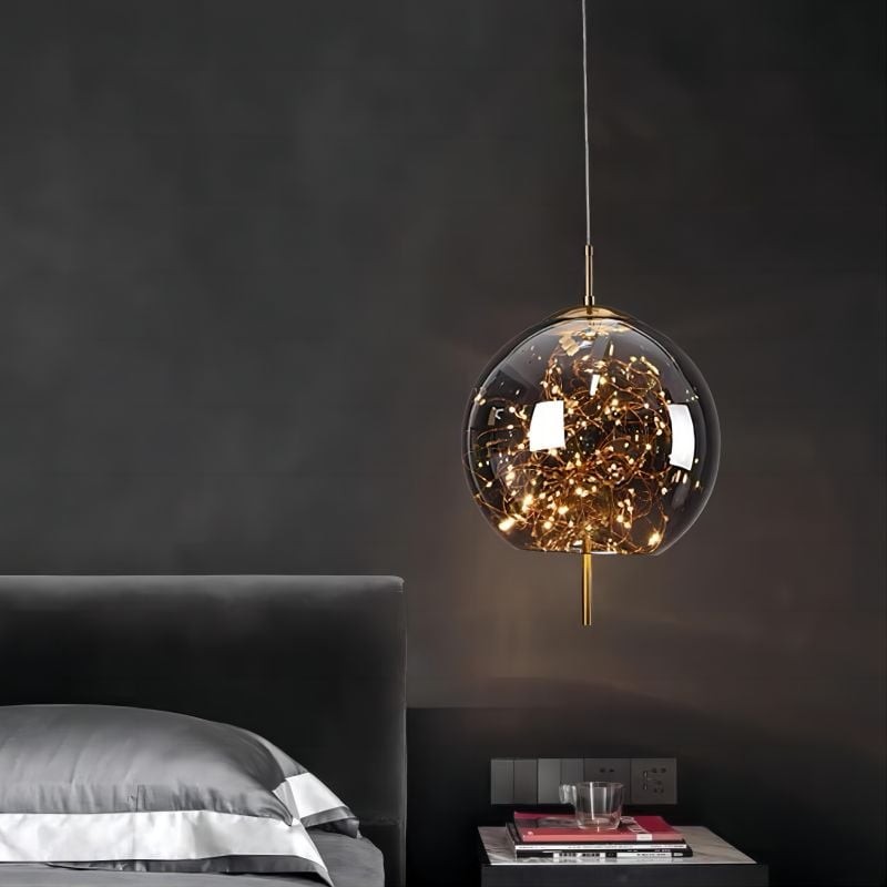 Scandinavische cilindervormige ovale glazen hanglamp HL479