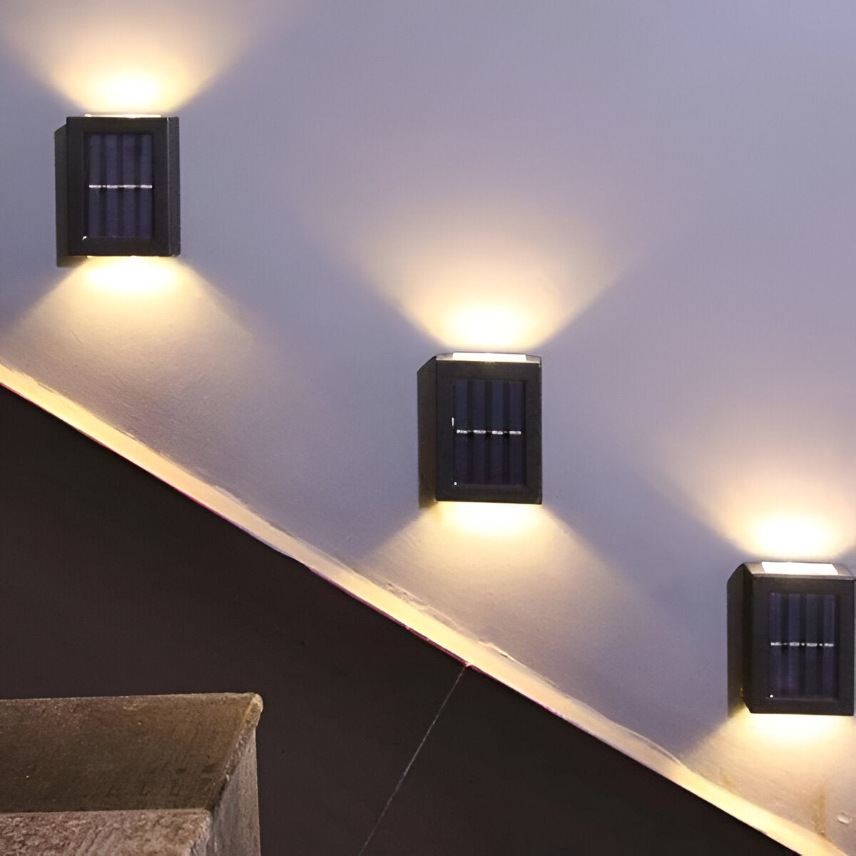Waterdichte LED-wandlamp op zonne-energie, IP65, HL1261