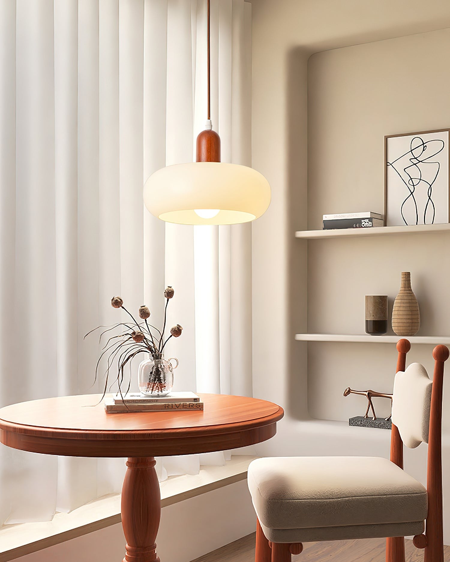 Mid Century Modern Glazen Pot Hanglamp Voor Keukeneiland HL777