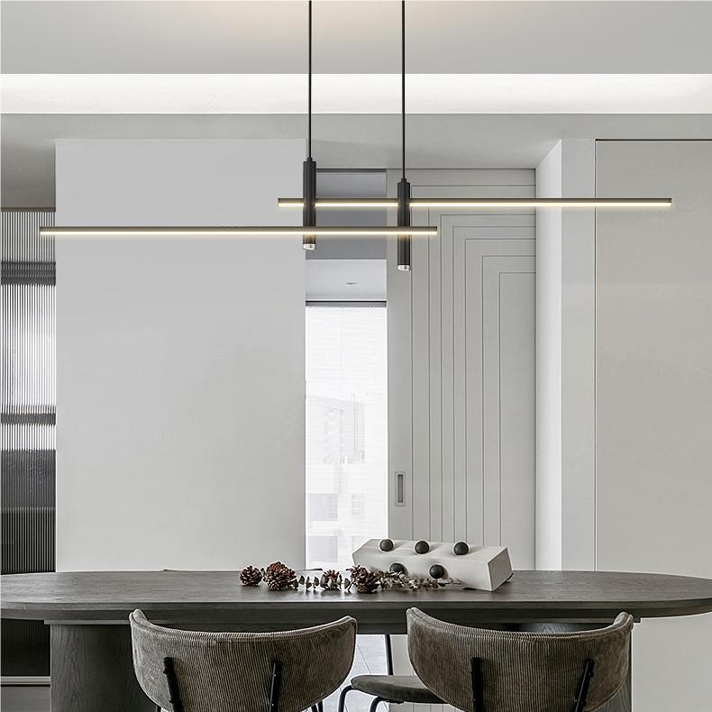 Moderne meerlaagse lineaire dimbare hanglamp HL150