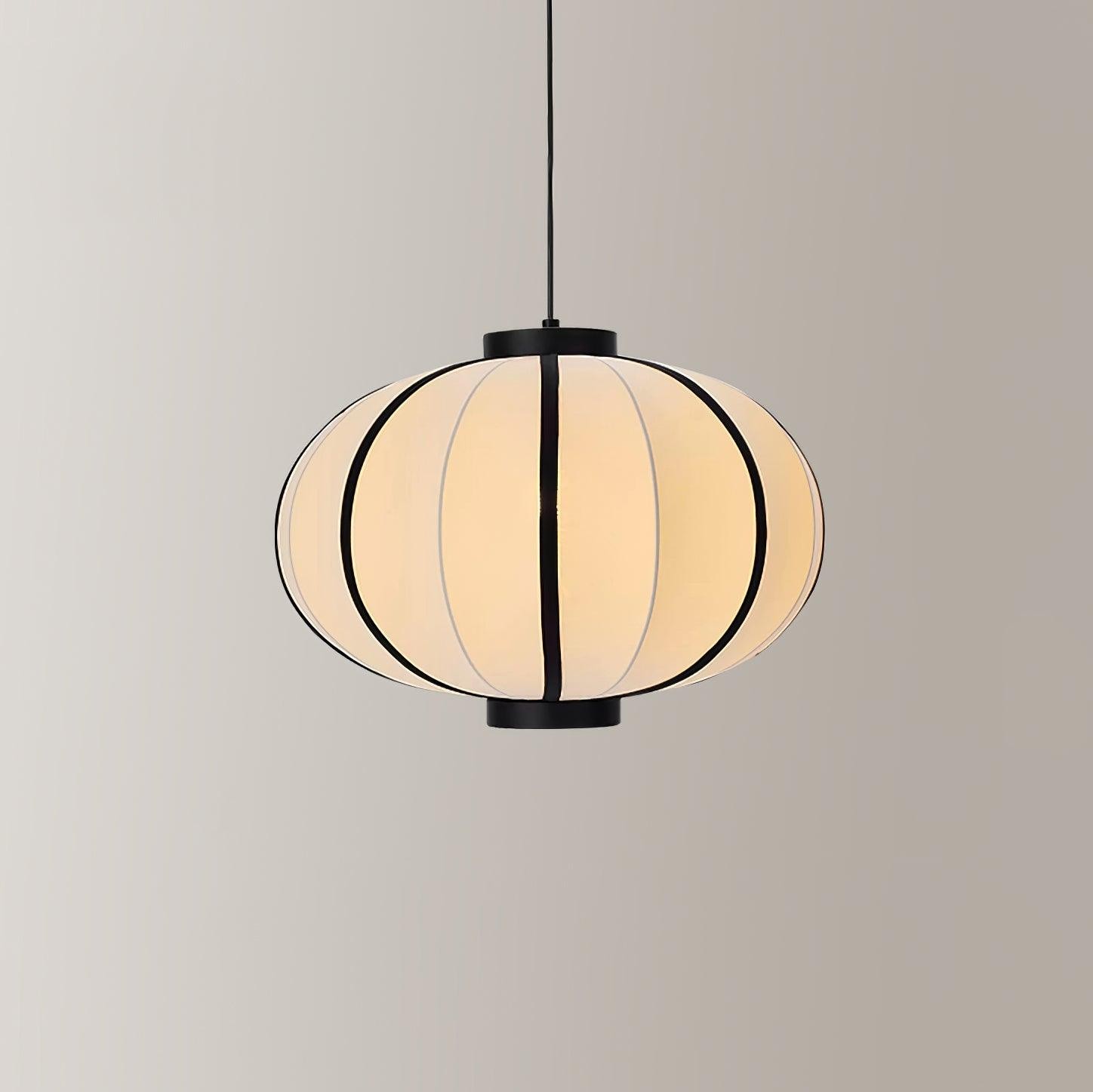 Minimalistische zwart-witte lantaarn hanglamp HL816