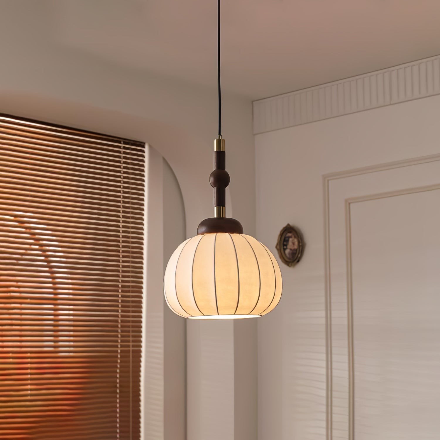 Zijden bol hanglamp HL741