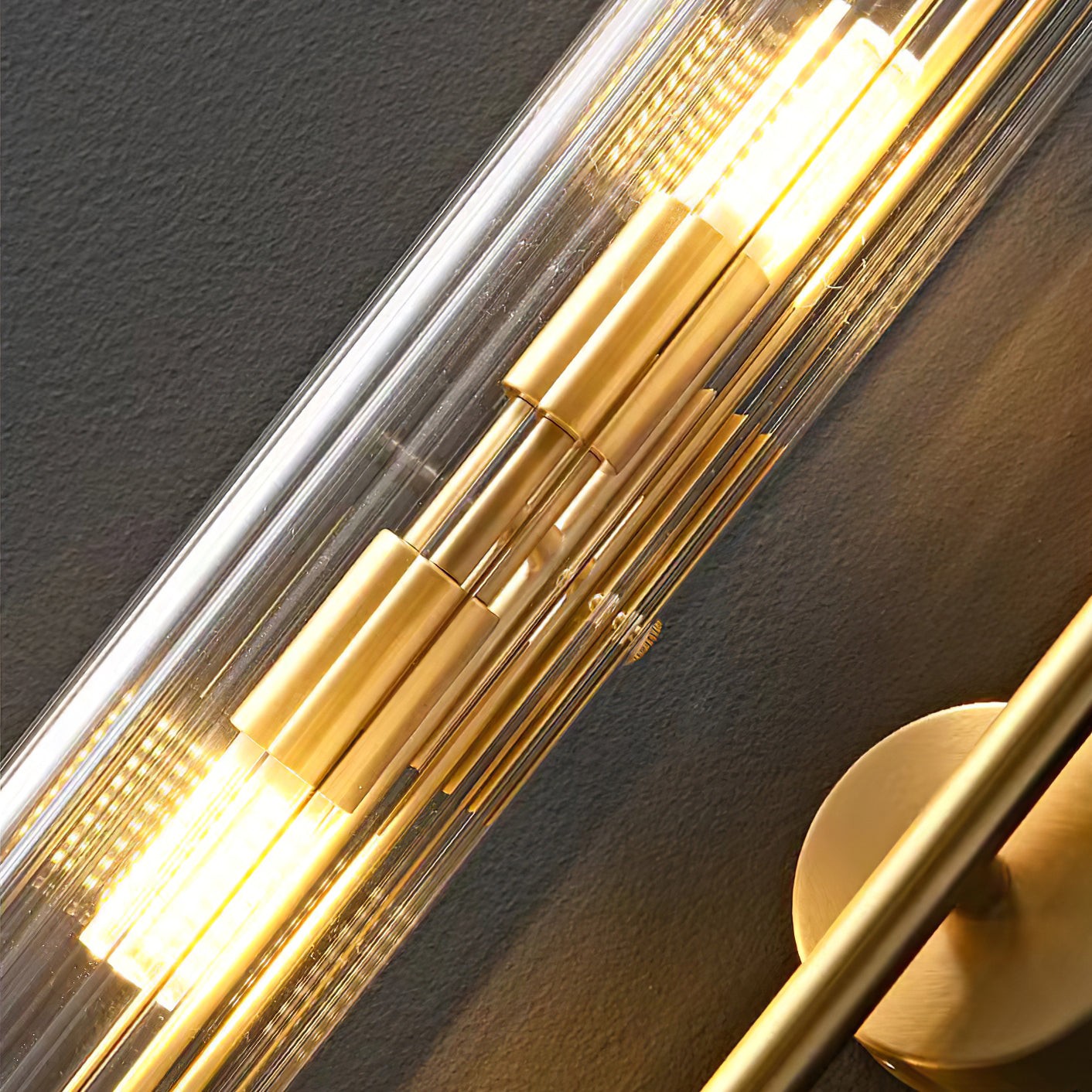Dubbele messing wandlamp HL1138