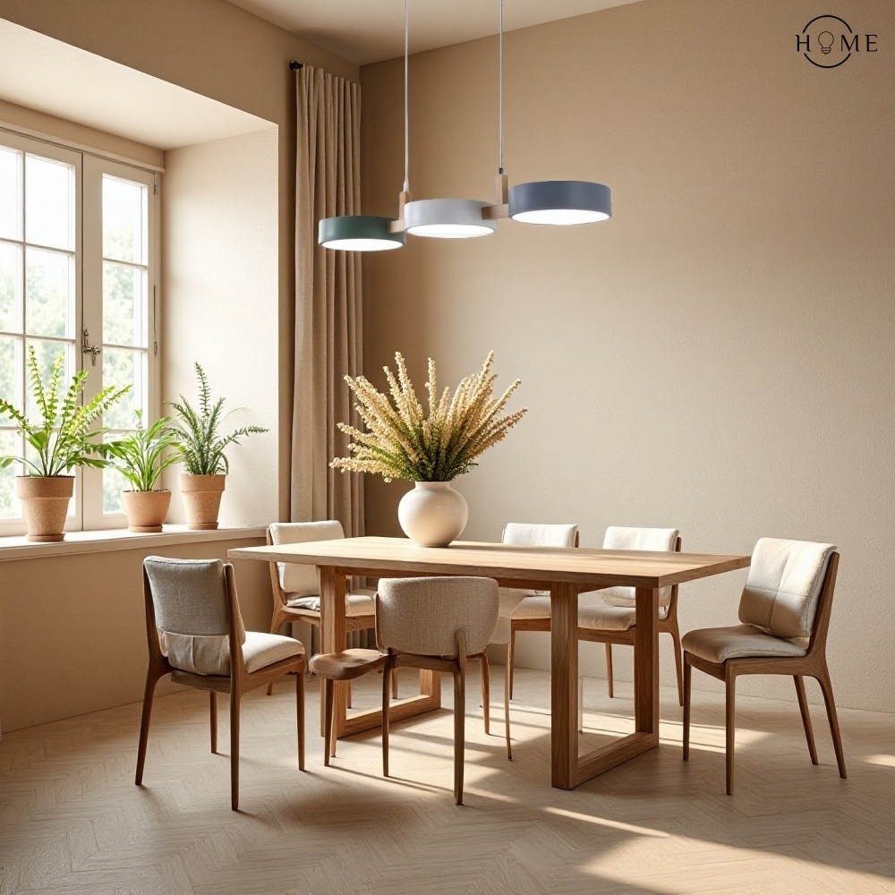 Nordic Modern Eenvoudige Macaron 3 Kops Hanglamp HL683