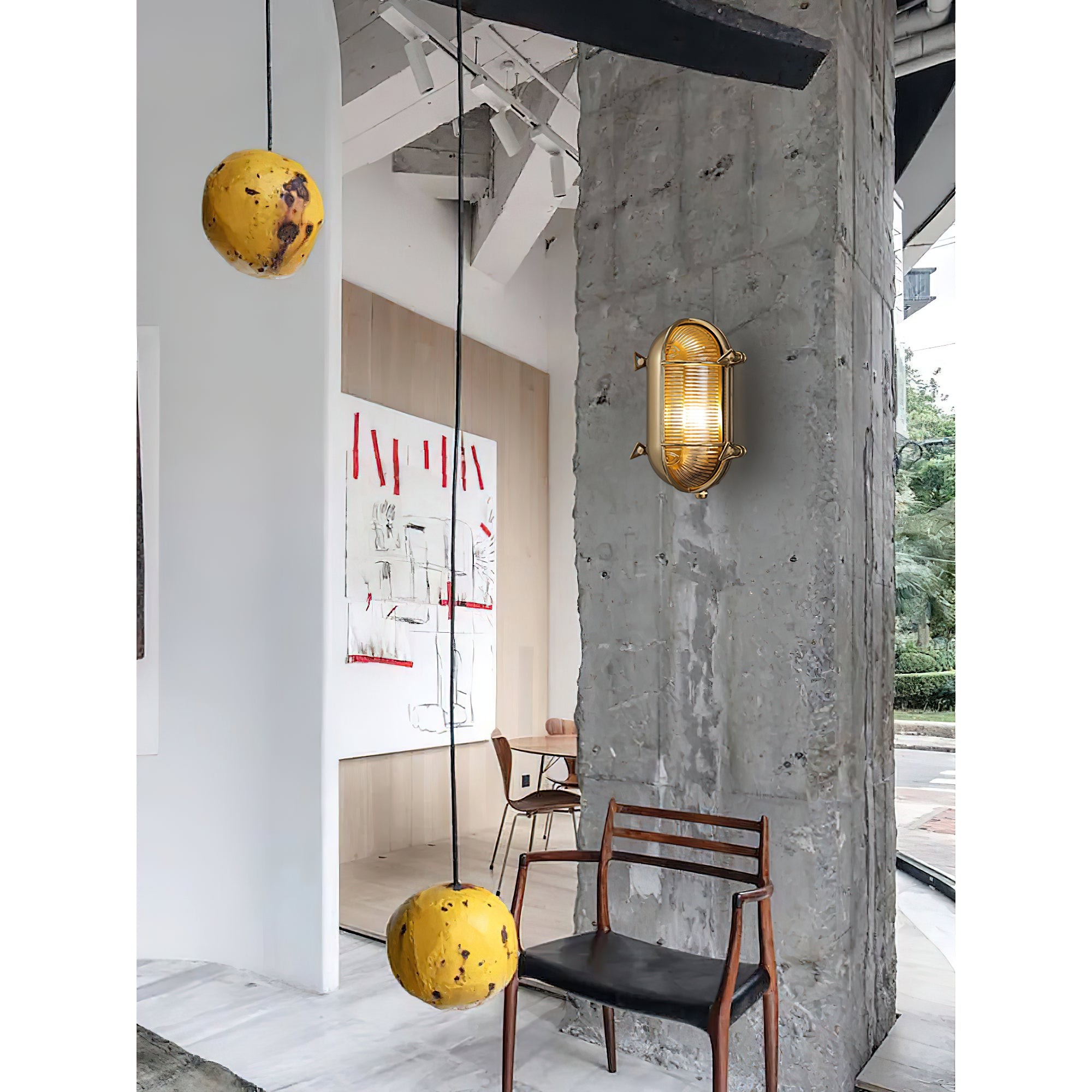 Fremantle messing bunkerwandlamp HL3189
