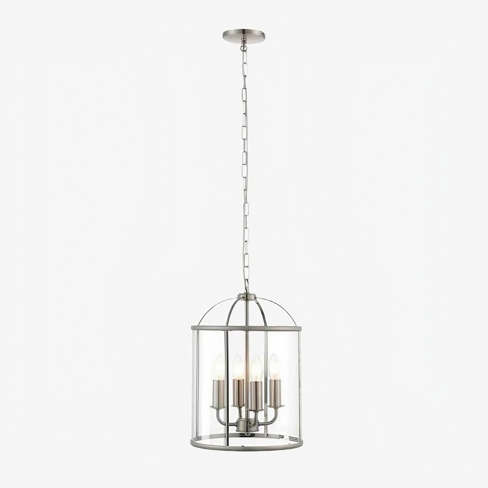 Luxvana klokvormige glazen hanglamp - Industriële metalen lantaarnvormige armatuur voor de keuken HL2060