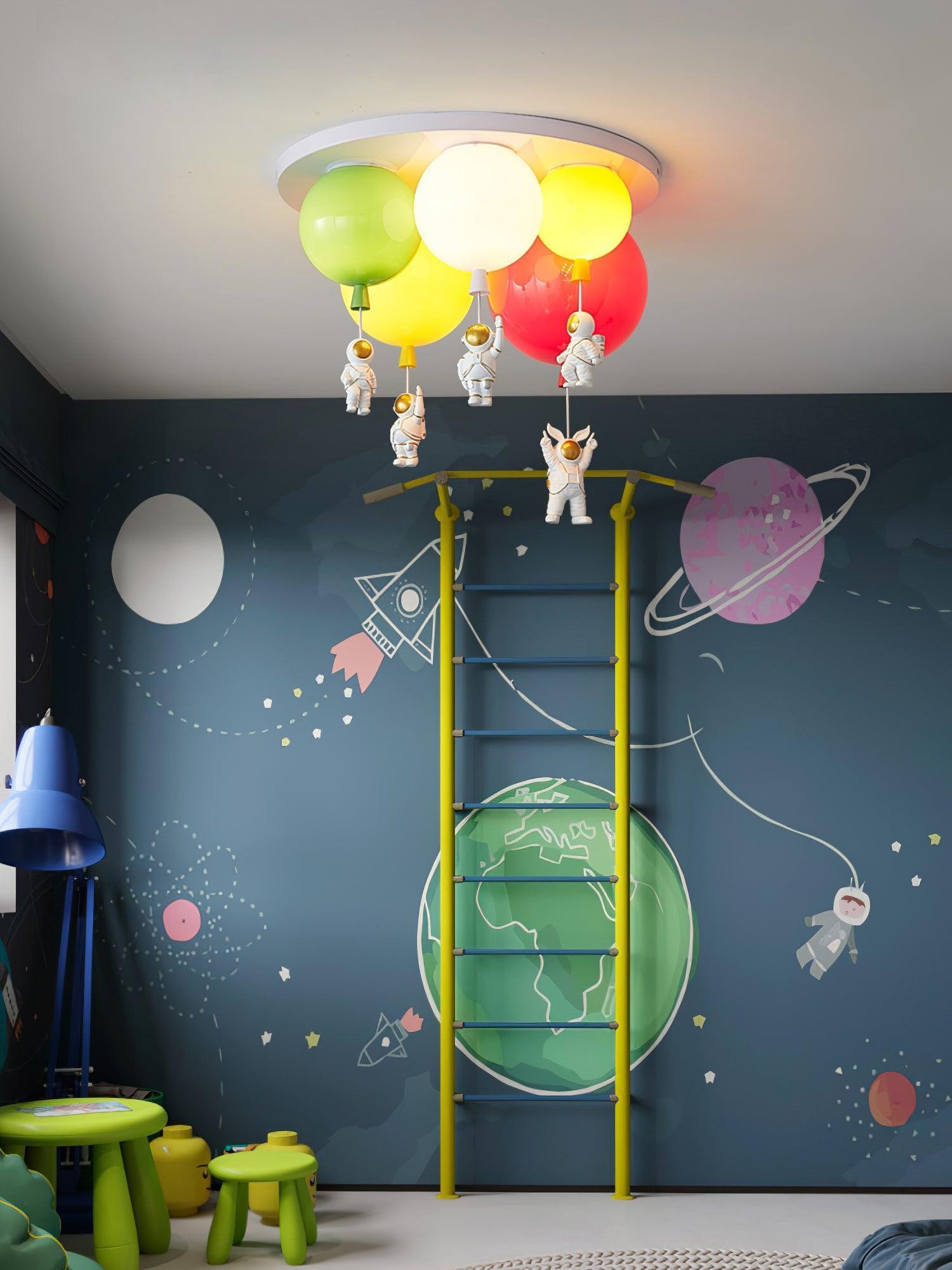 Astronaut Glanzende Ballon Plafondlamp HL361
