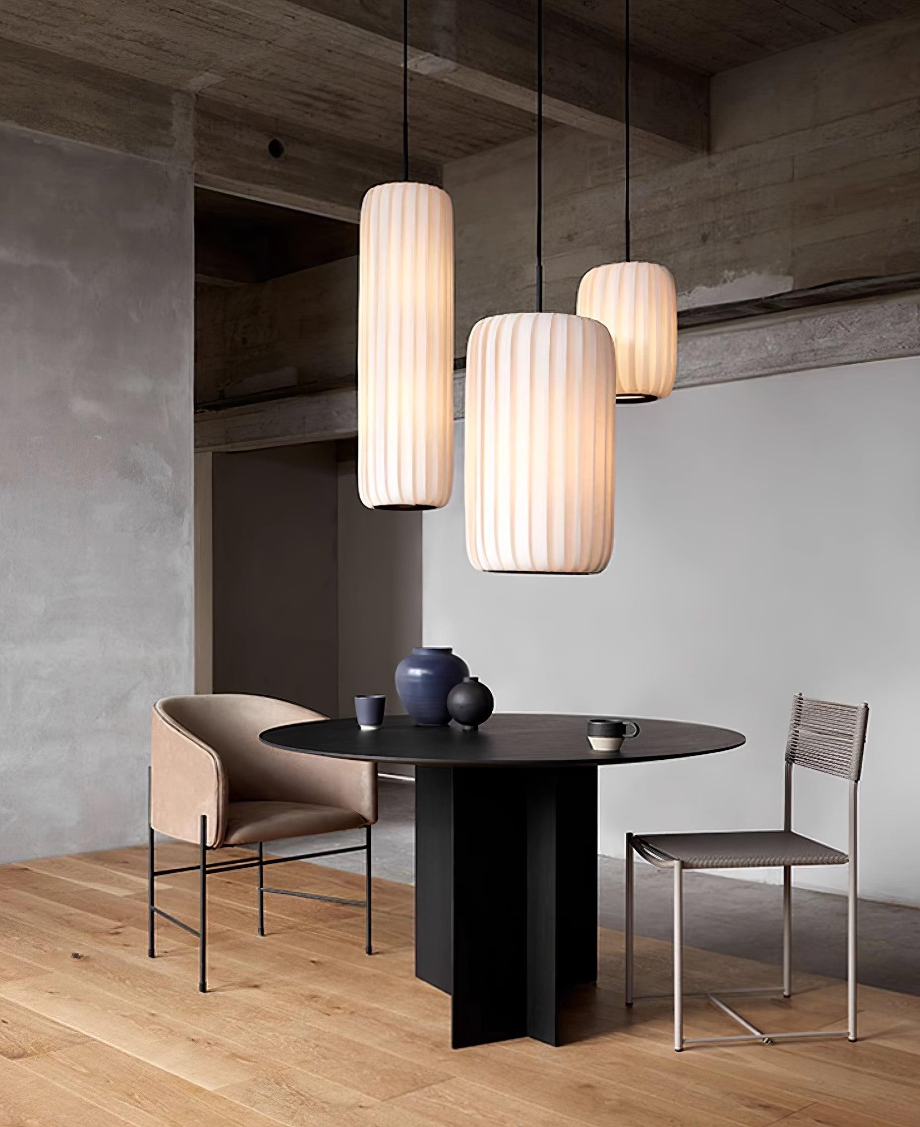 Scandinavische minimalistische stoffen hanglamp HL764
