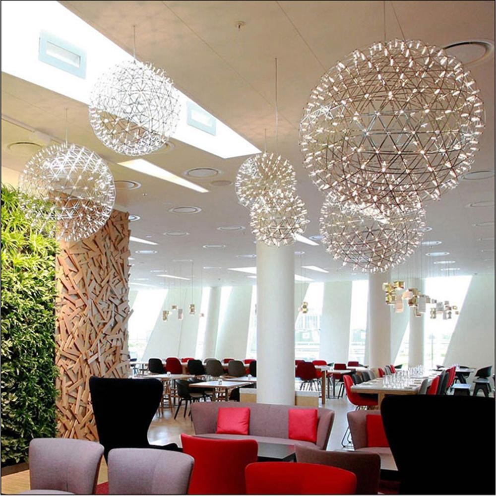 Zilveren Spark Ball hanglamp HL1407