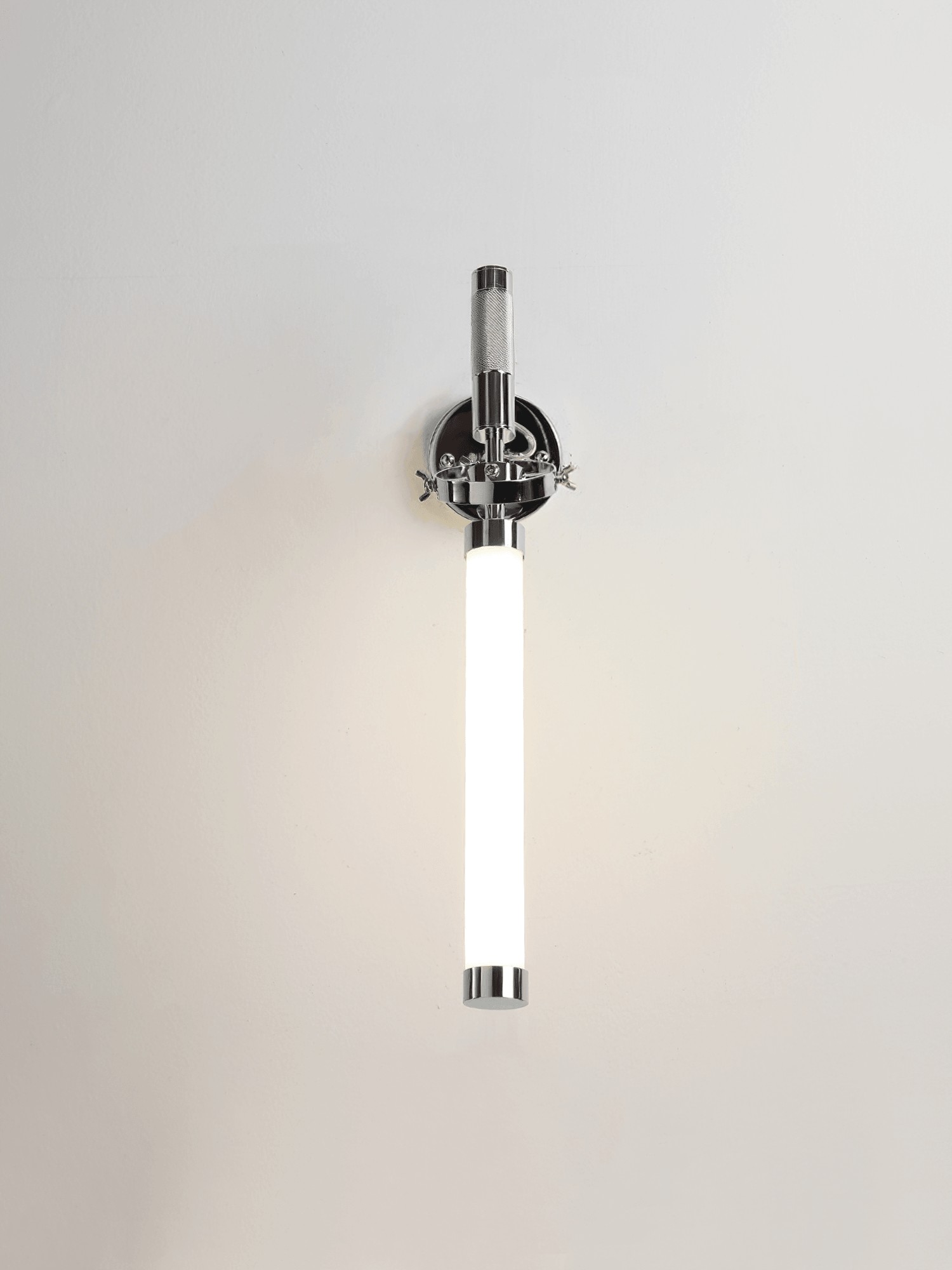 Moderne metalen zilveren staafvormige wandlamp HL1105