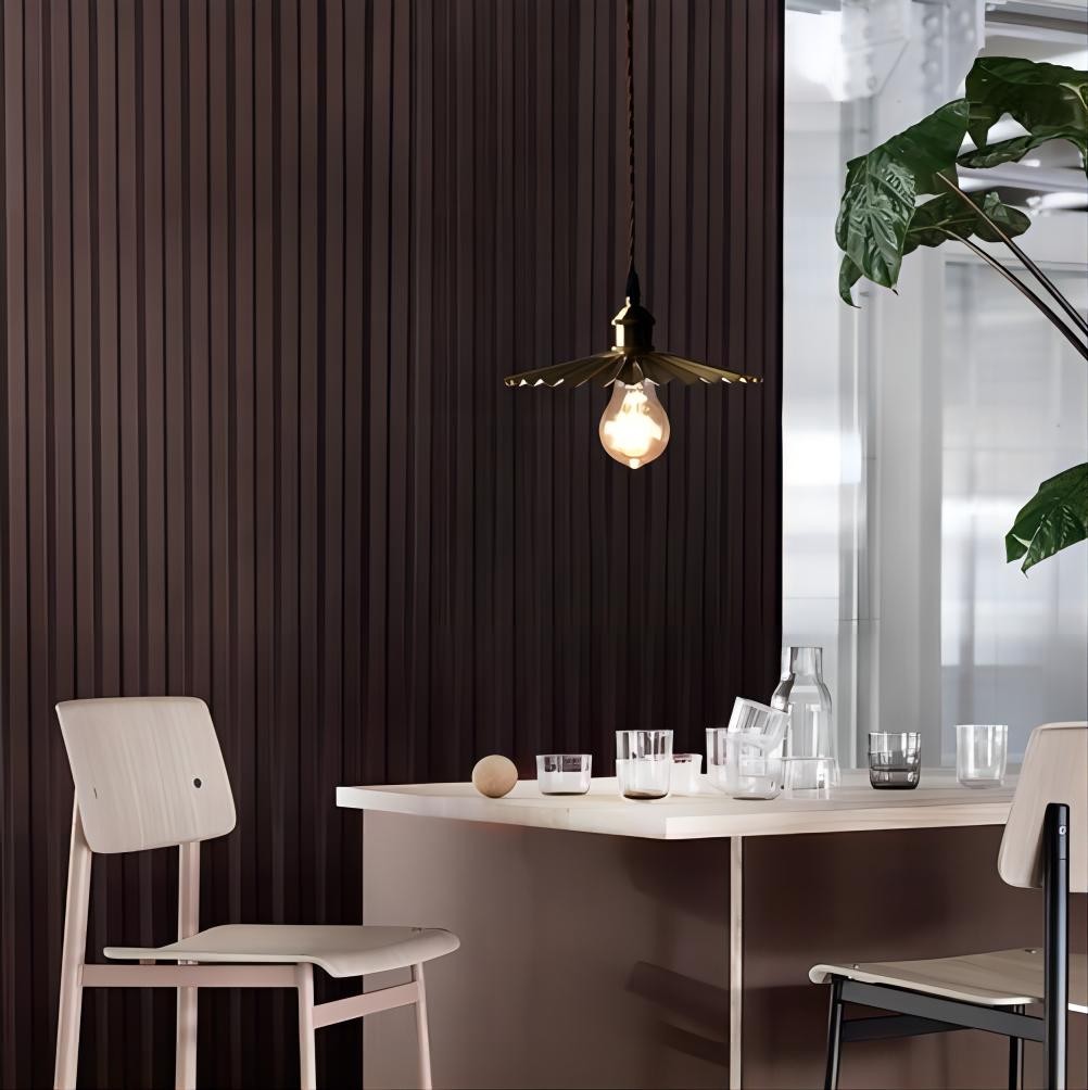 Koperen paraplu hanglamp