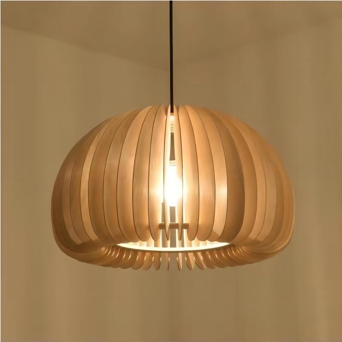 Creatieve Houten Pompoen Hanglamp HL77