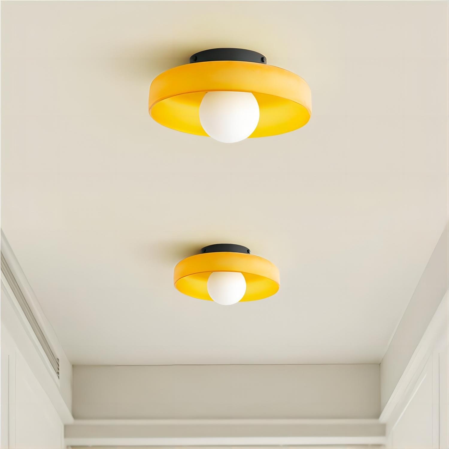Morandi Glazen Schijf Orb Plafondlamp Wandlamp HL158