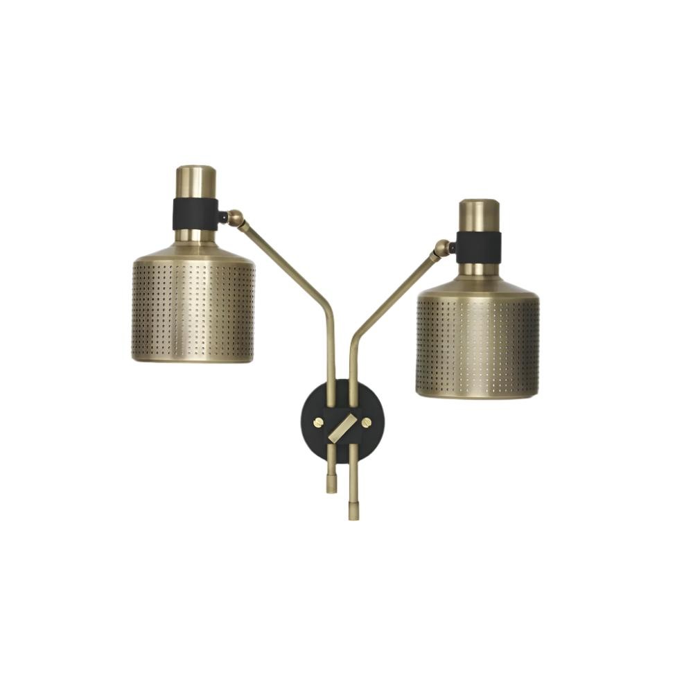 Nordic Brass verstelbare Riddle wandlamp HL1272