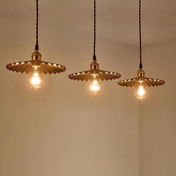 Koperen paraplu hanglamp