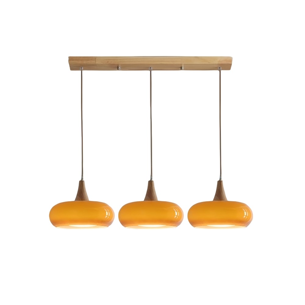 Bauhaus Design Oranje Schijf Hanglamp HL1055