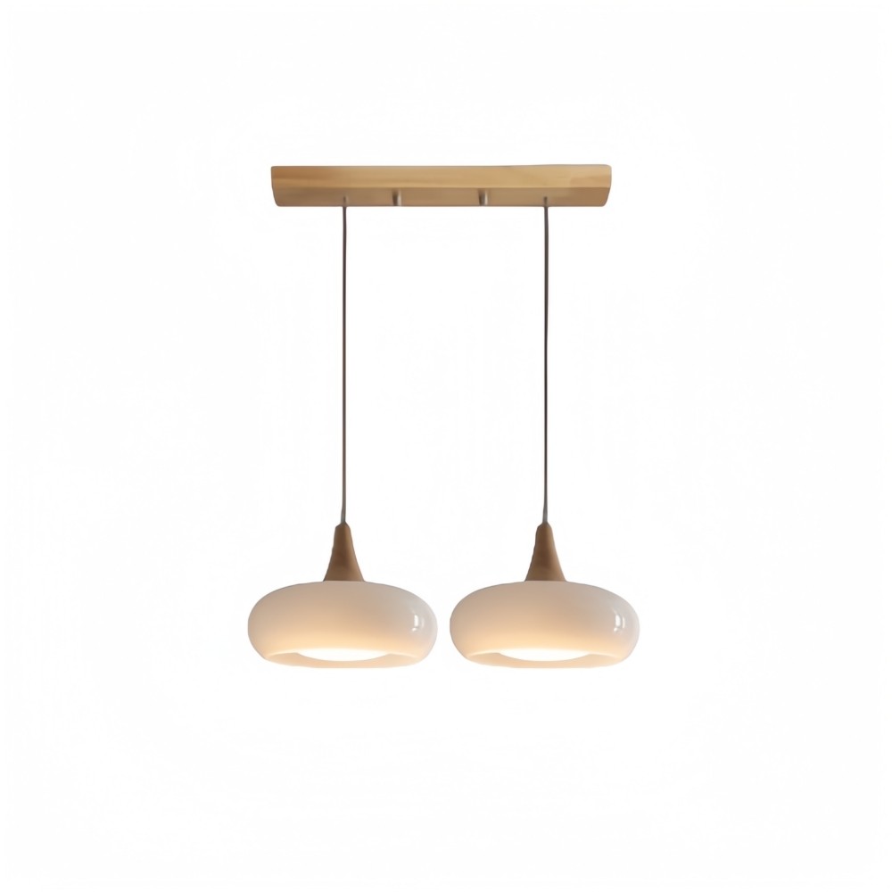 Bauhaus Design Oranje Schijf Hanglamp HL1055
