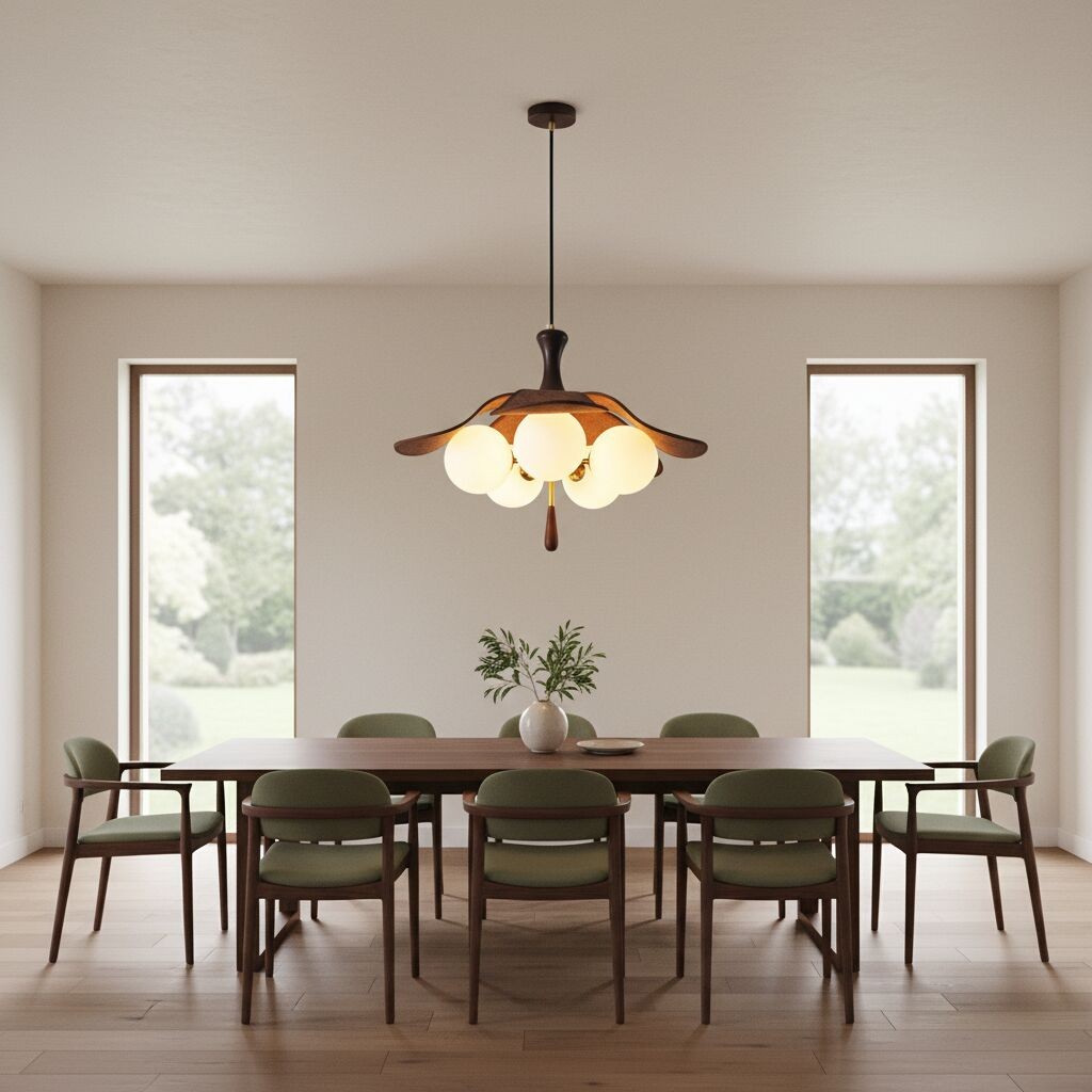 Orrise Serie Sculpturale Bolvormige Hanglamp - Hanglamp van Metaal en Glas HL2314