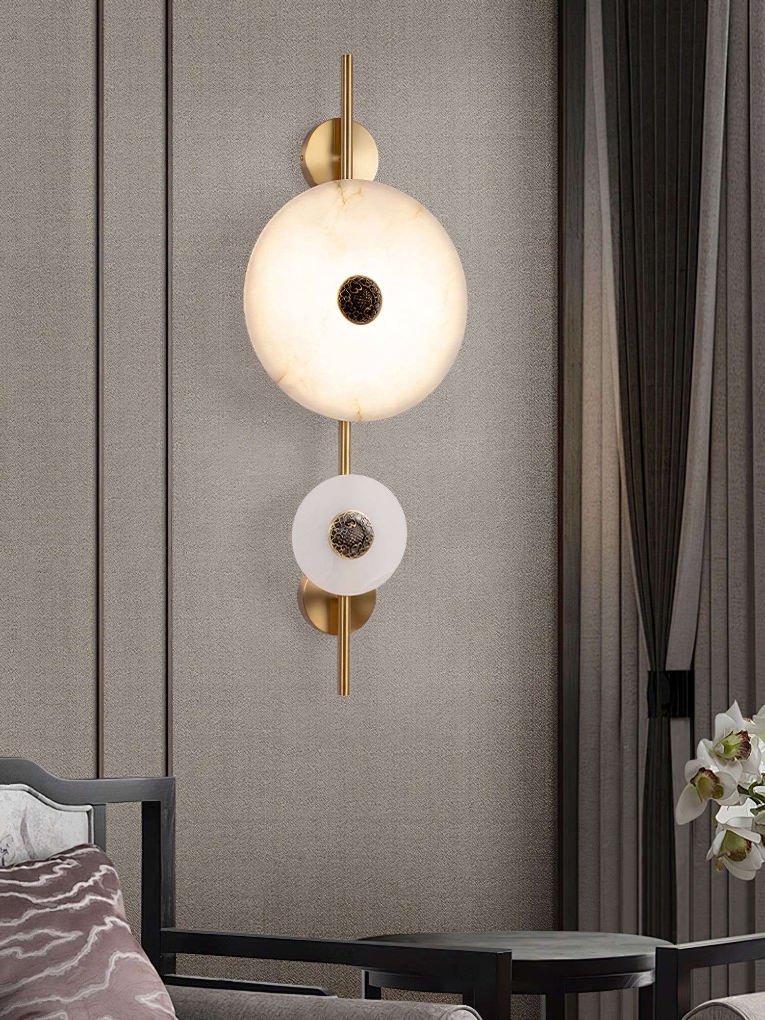 Alabaster Eclipse wandlamp HL2945