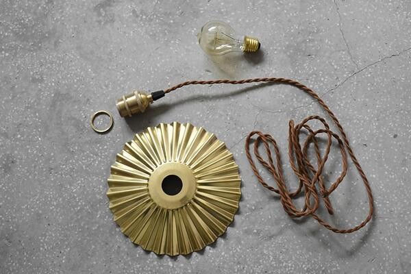 Koperen paraplu hanglamp
