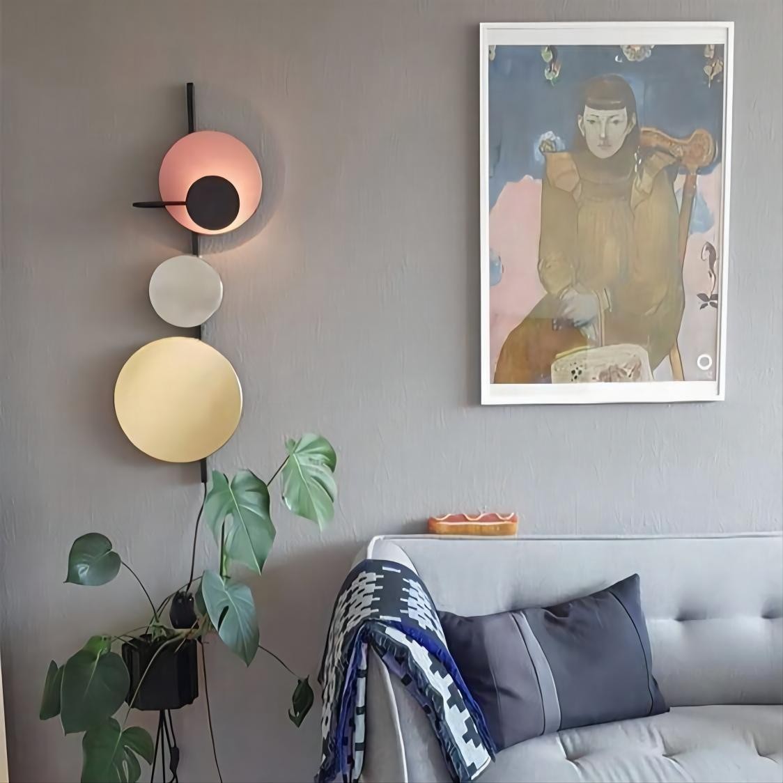 Moderne Kleurrijke Ronde PLANET Wandlamp