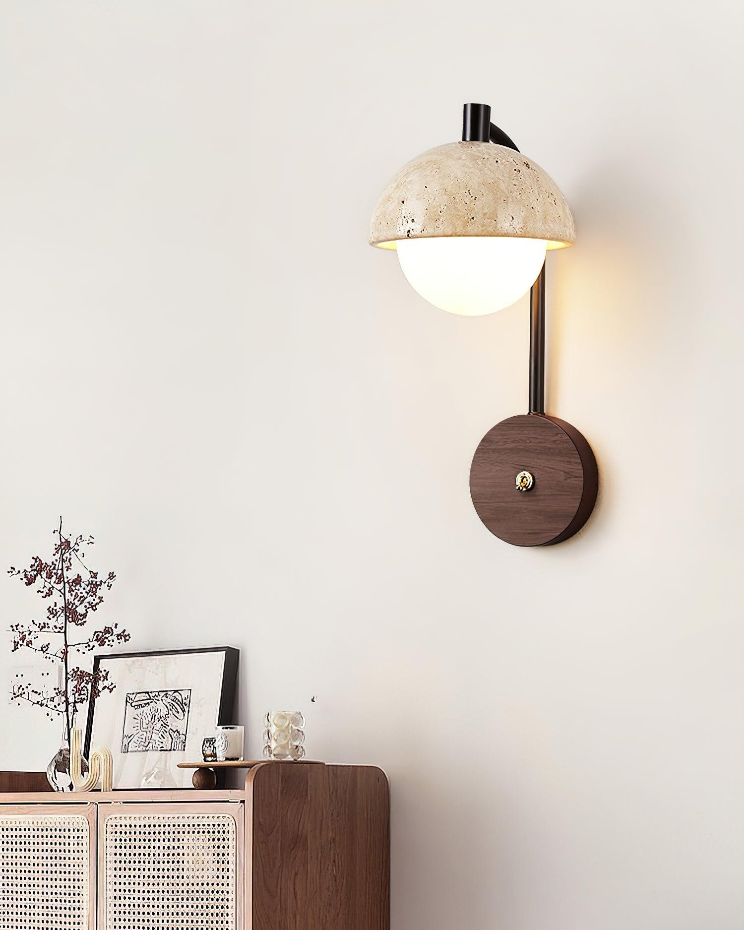 Retro schijfbal nachtkastje wandlamp HL829
