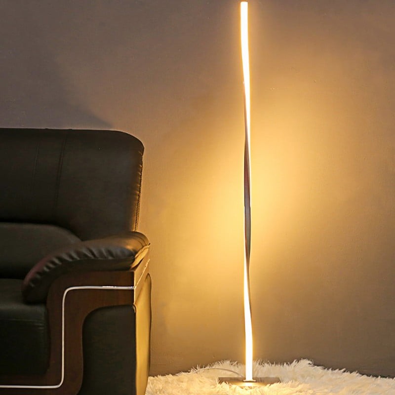 Moderne gedraaide staande mastlamp HL148