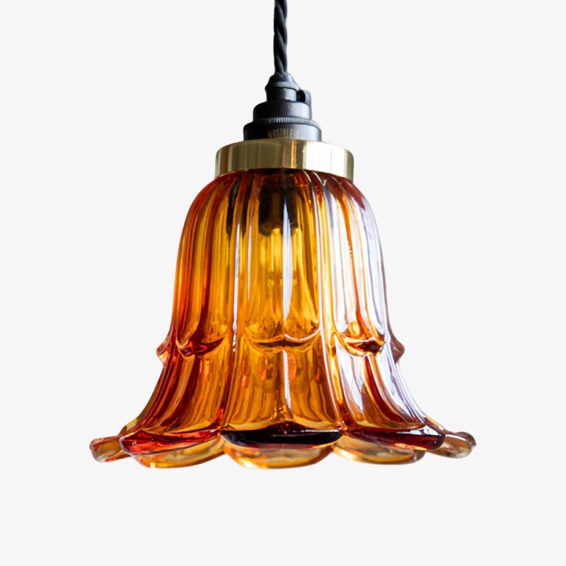 Solmira Classic Glazen Hanglamp - Decoratieve, eenvoudig te monteren hanglamp voor woonkamer en hal HL2492